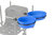Preston Groundbait Bowl & Hoop - Large - Schüssel mit Befestigungsbügel